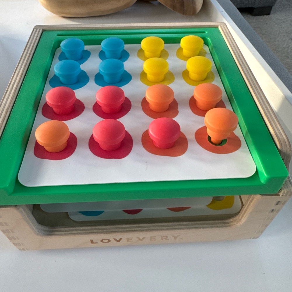 Lovevery Match and Tap Box Toy Investigator Play Kit Montessori, No Hammer